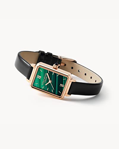 Lola Rose Elegant Women s Watch with Gemstone Inspiration, Ladies Genuine Leather Strap Watch, Classic Gift for Her