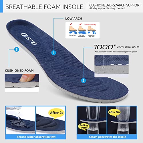 STQ Slip On Breathe Mesh Walking Shoes Women Fashion Sneakers Comfort Wedge Platform Loafers